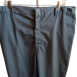 38x27 Vintage Mens 70's Gray Dacron Work/Dress Pants Slacks Talon Zipper USA